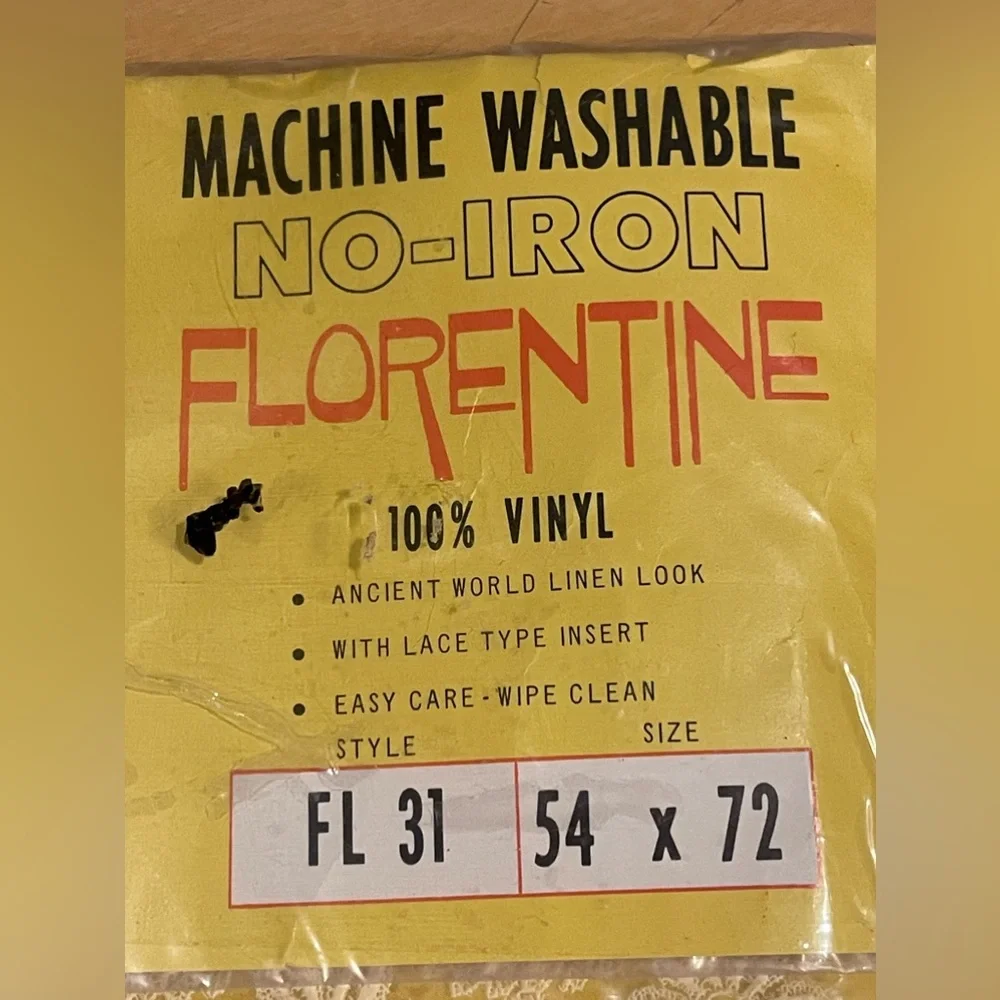 Vintage Florentine Vinyl table cloth NEW‎